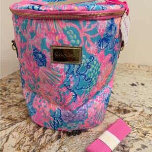 Lilly Pulitzer Pink and Blue Beach Cooler